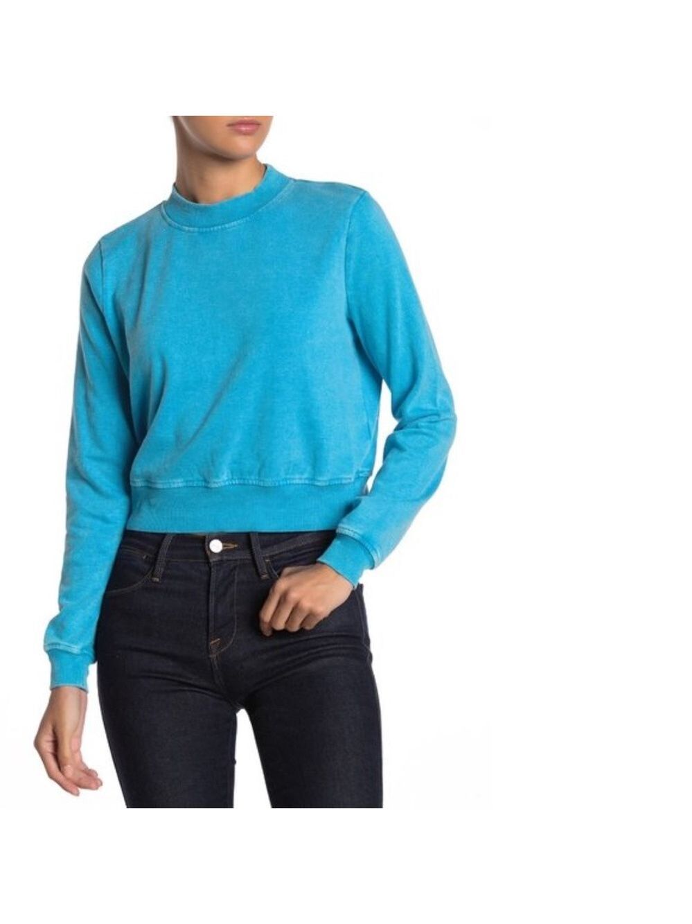 Love, Fire Washed Crew Neck Sweatshirt